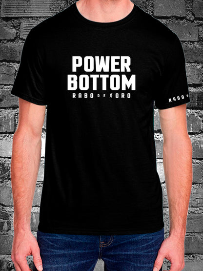 Rabo De Toro - Camiseta Power Bottom Negra