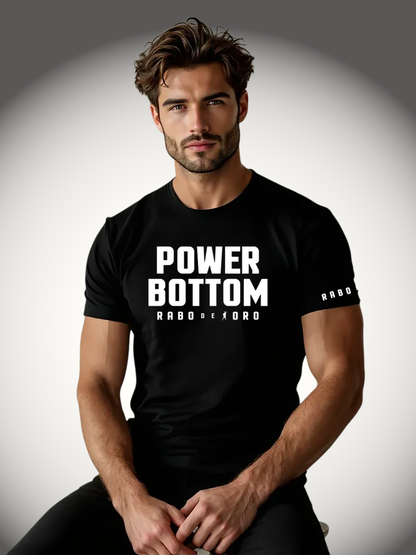 Rabo De Toro - Camiseta Power Bottom Negra