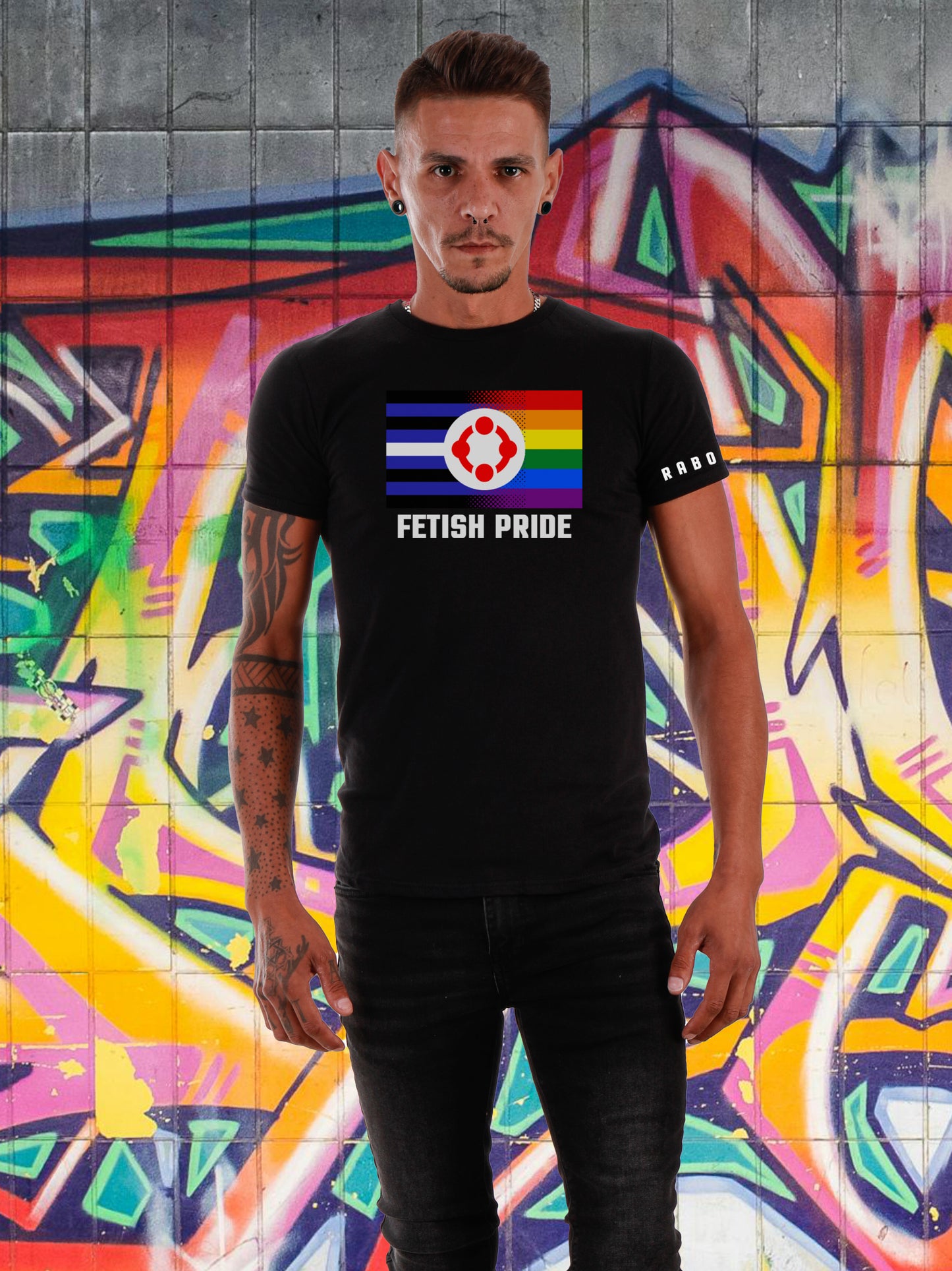 Rabo De Toro - Camiseta Negra FETISH PRIDE (ORGULLO FETICHE)