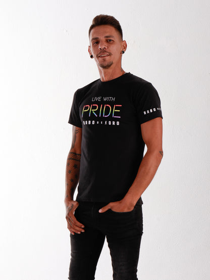 RaboDeToro - Camiseta negra LIVE WITH PRIDE