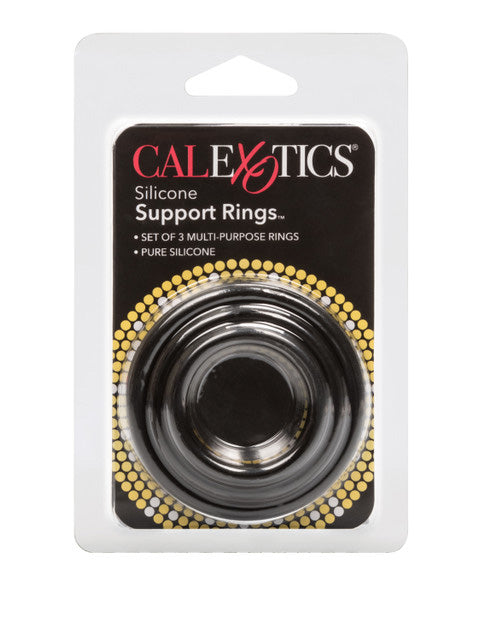 CalExotics - Set de anillos para el pene de Silicona™ - Negro