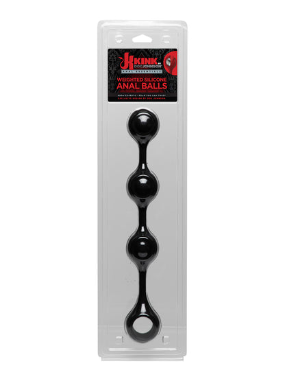 Kink by Doc Johnson Weighted Silicone Anal Balls