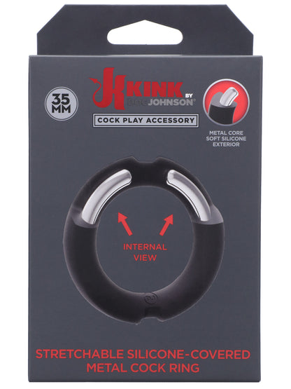 Doc Johnson - Kink Silicone Cockring with Metal Inside - 1.38" / 35 mm