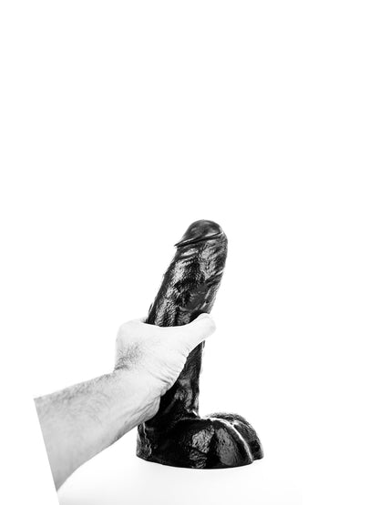 All Black - Realistic Curved Dildo Ray 25,5 cm