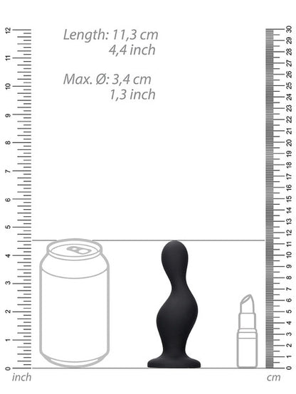 Ouch! - Wave Butt Plug - Black