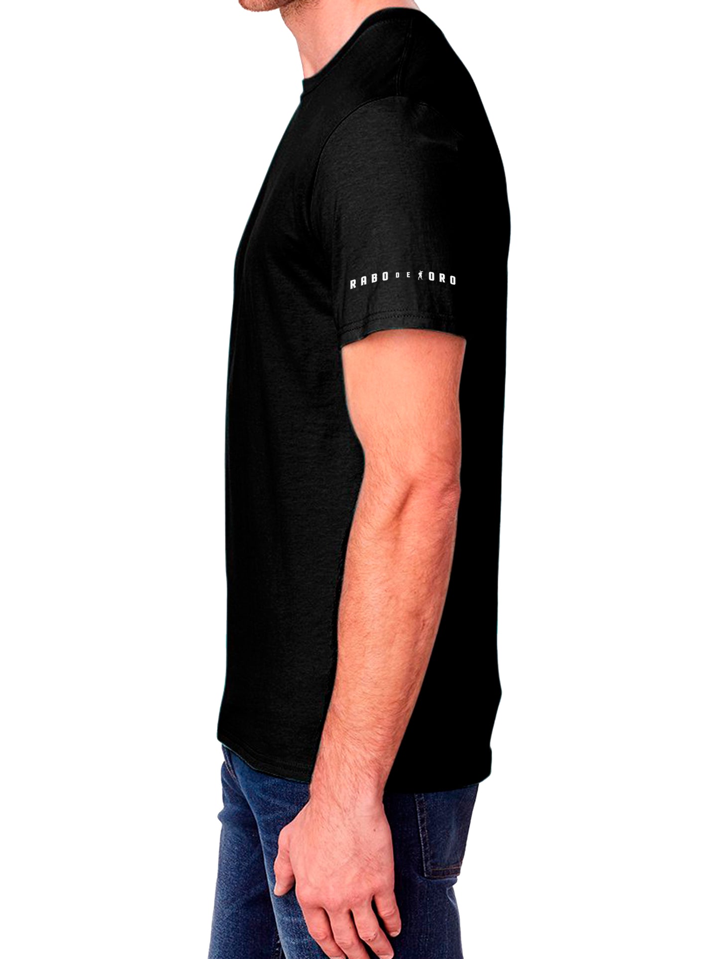 VOYEUR - Camiseta negra con detalle See thru Telescope