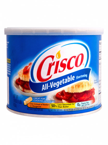 Crisco - All-Vegetable Shortening - 16 oz / 453 gr