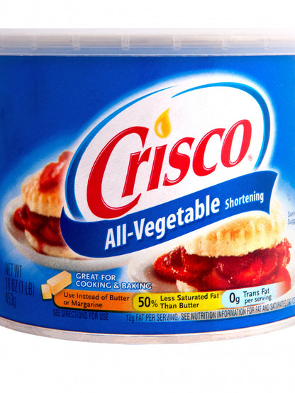 Crisco - All-Vegetable Shortening - 16 oz / 453 gr