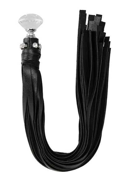 Diamond Studded Whip - Black