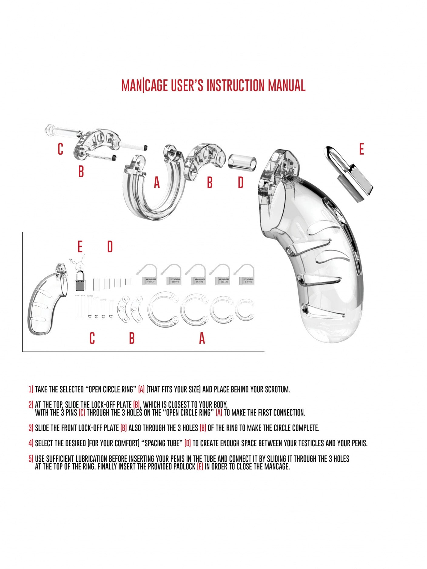 ManCage - Jaula de Castidad Modelo 02 - 3.5" / 9 cm
