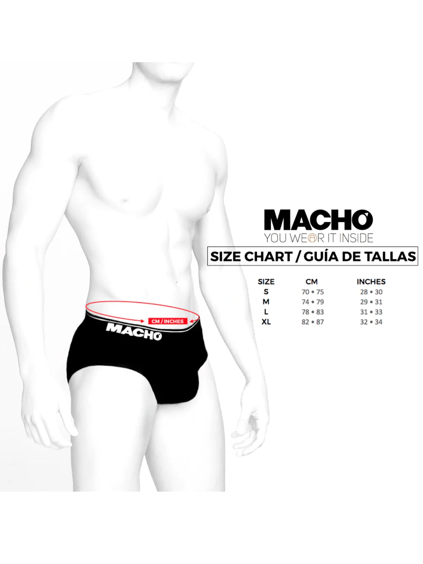 Macho Suspensorio Malla Negro