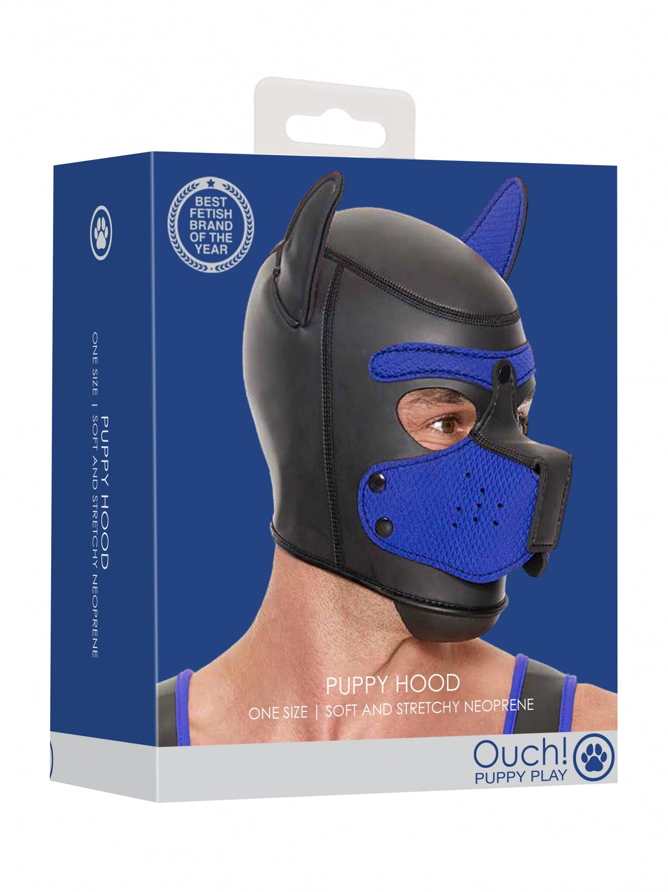 Ouch!  Neoprene Puppy Mask Blue