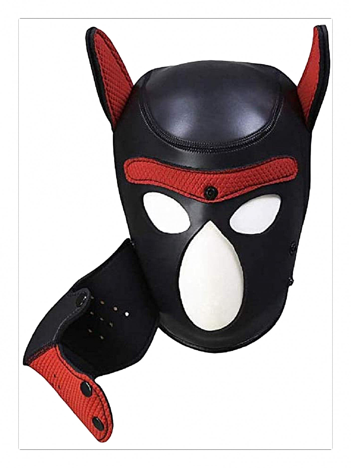 Ouch!  Neoprene Puppy Mask Red