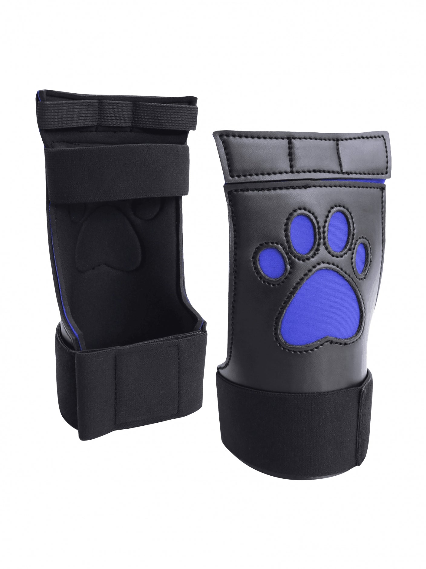 Ouch! Neoprene Puppy Paw Gloves Blue