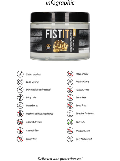 Fist It - Water Based Lubricant - 500 ml