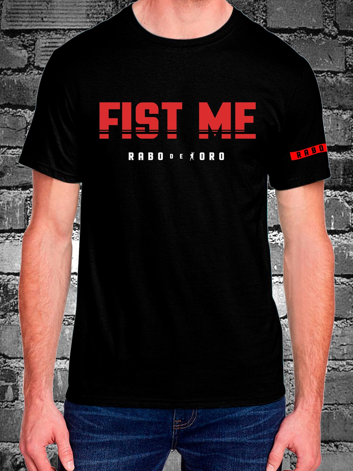 Minimalist but provocative, the FIST ME tee from Rabo De Toro transforms fetish symbolism into wearable art. A must-have for kink enthusiasts and collectors.
fetish pride t-shirt, gay kink shirt, bdsm fashion, fetish graphic tee, Rabo De Toro fetishwear, leather scene