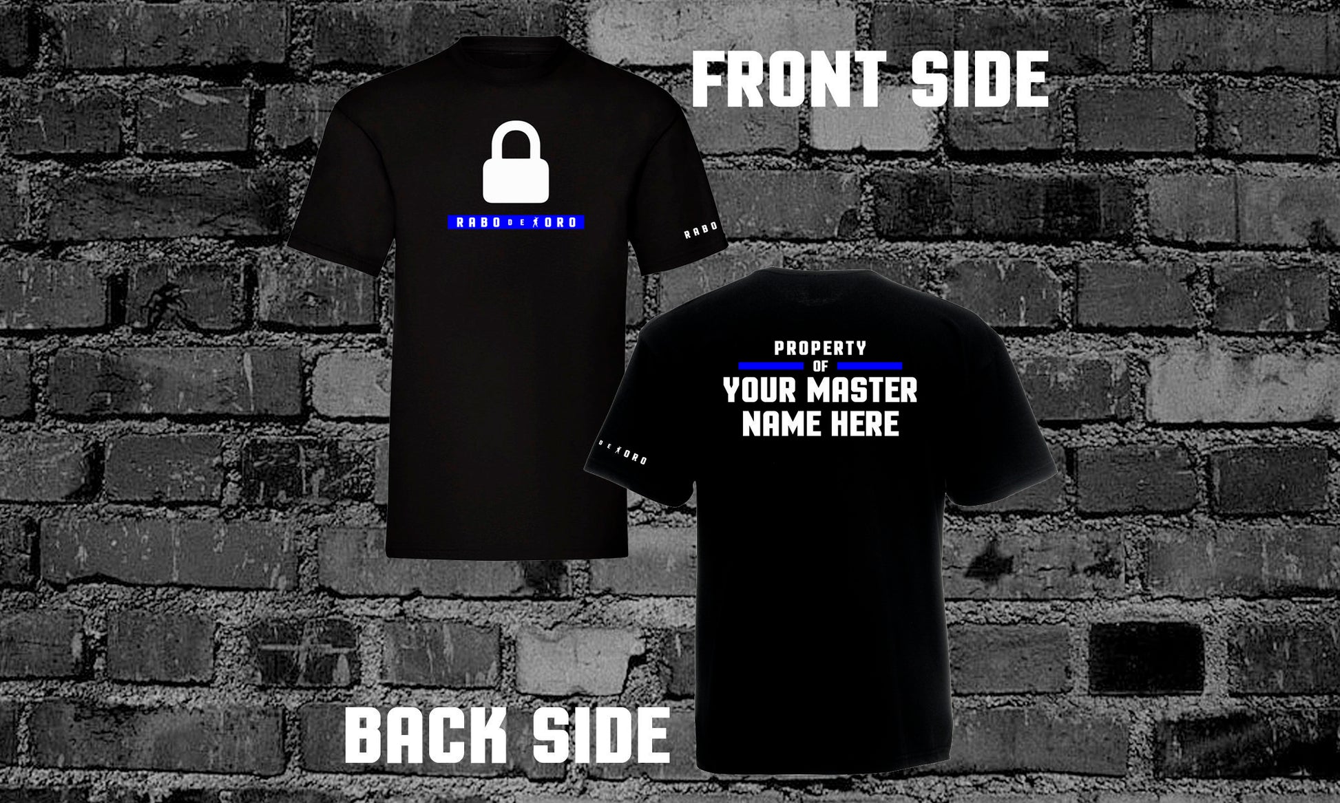 A statement of desire and identity. Add your custom name or phrase to the Rabo De Toro “Property Of” tee and wear it to pride, clubs, or private play with confidence and attitude.
personalized fetish shirt, gay pride fashion, Rabo De Toro, black fetish t-shirt, property kink design, BDSM lifestyle wear, custom kink apparel