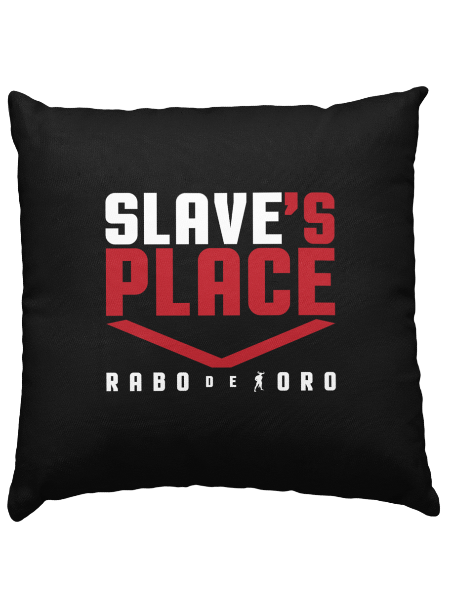 SLAVE'S PLACE Gay Men's BDSM Fetish Black Cushion Cover