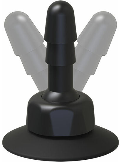 Vac-U-Lock Deluxe 360º Swivel Suction Cup Plug Black