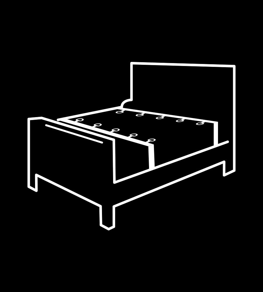 Fetish Submissive - Set ataduras cama Luxury con forro de neopreno