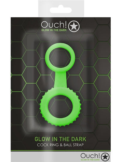 Cockring & Ball Strap - Glow in the Dark