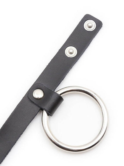Ohmama Metal Cock Ring with Ball Divider