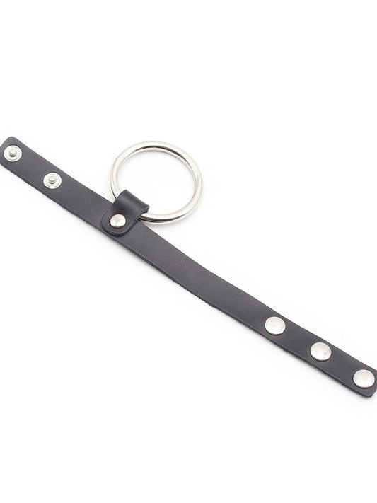 Ohmama Metal Cock Ring with Ball Divider