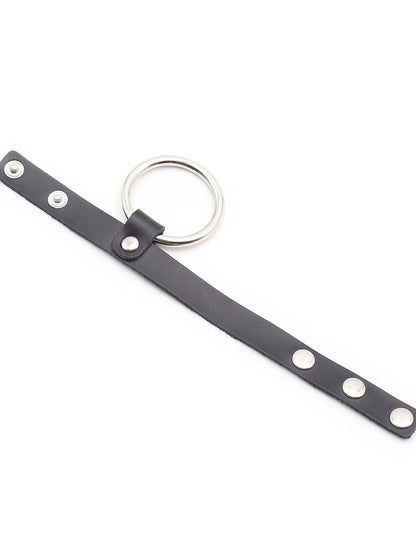 Ohmama Metal Cock Ring with Ball Divider