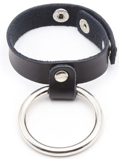 Ohmama Metal Cock Ring with Ball Divider