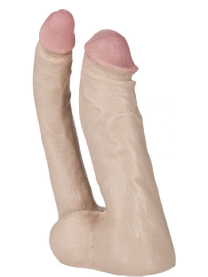 Doc Johnson - Vac-U-Lock Double Penetrator The Naturals Flesh - 6.25 inch / 15.9 cm