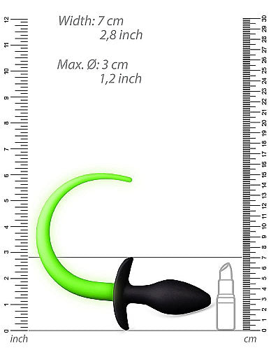 Ouch! - Glow in the Dark Puppy Tail Plug