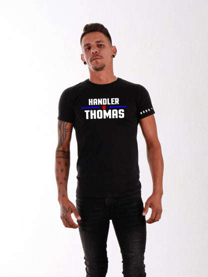 Rabo De Toro - HANDLER with CUSTOM name Black T-Shirt