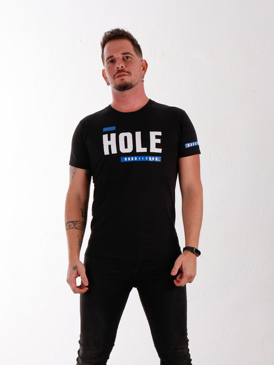 HOLE Black T-Shirt with BDSM Hanky Code details