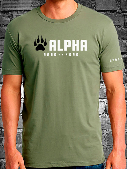 RaboDeToro - ALPHA Olive T-Shirt with Wolf Paw detail