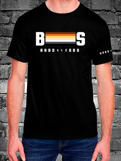 BEARS Black T-Shirt with Bear Pride Flag details