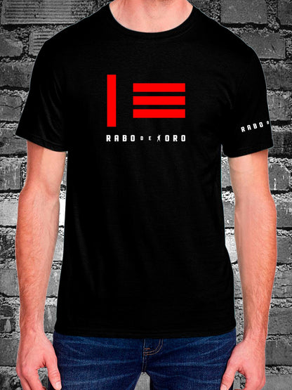 MASTER SLAVE Flag Black T-Shirt with Red details