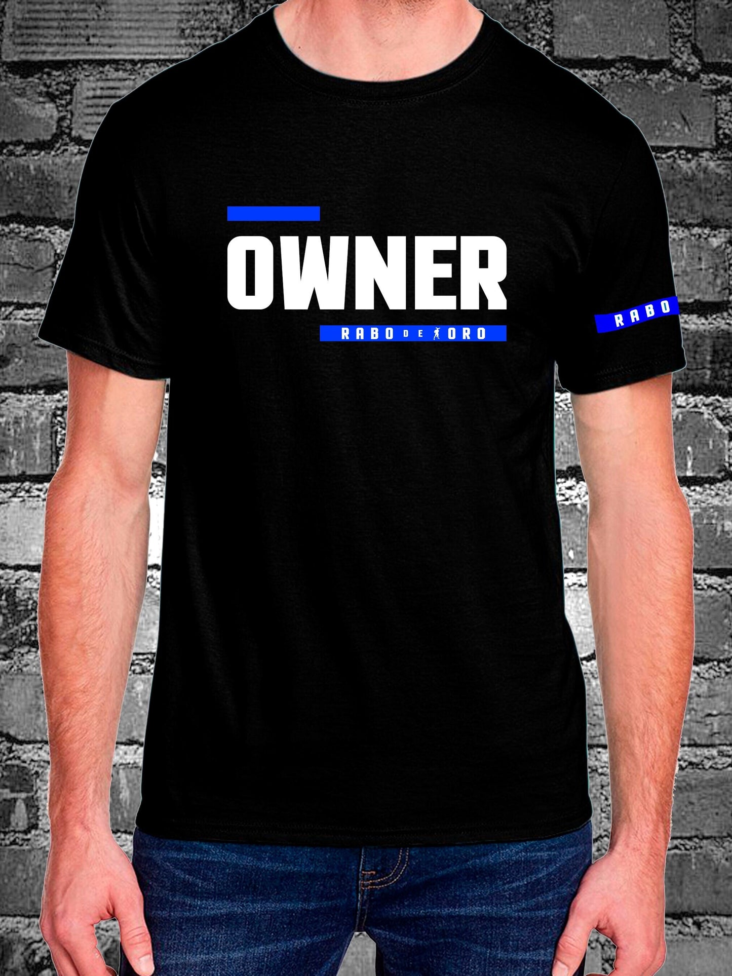 OWNER Black T-Shirt with BDSM Hanky Code details