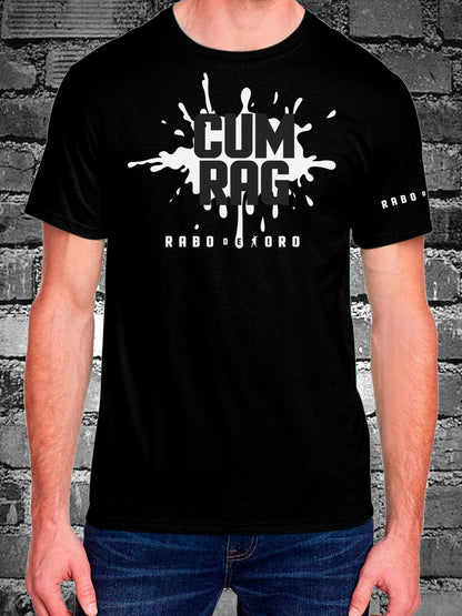 RaboDeToro – CUM RAG Schwarzes T-Shirt mit weißen Punkten
