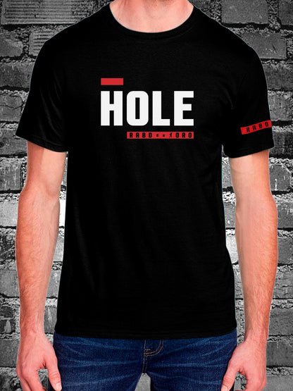 HOLE Black T-Shirt with BDSM Hanky Code details