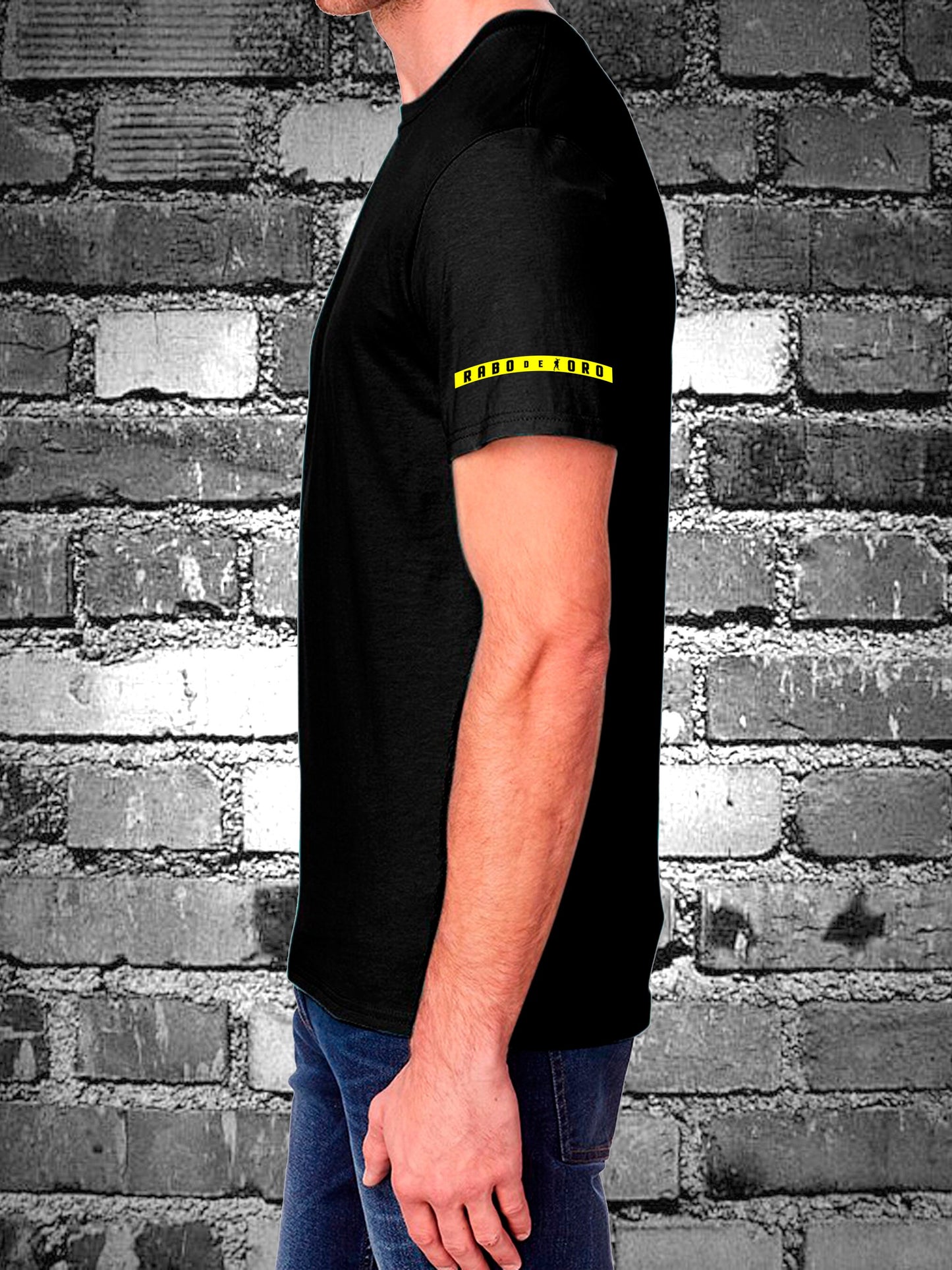 FEETISH Black T-Shirt with BDSM Hanky Code details