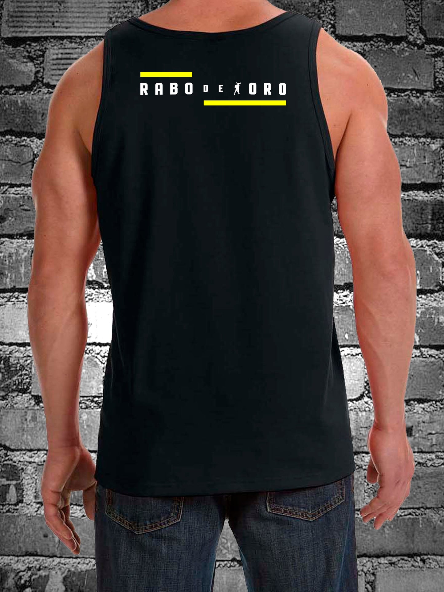 CÓDIGOS DE HANKY Camiseta sin mangas negra Right / Gay Fetish con diseño de bolsillo falso en el lado DERECHO