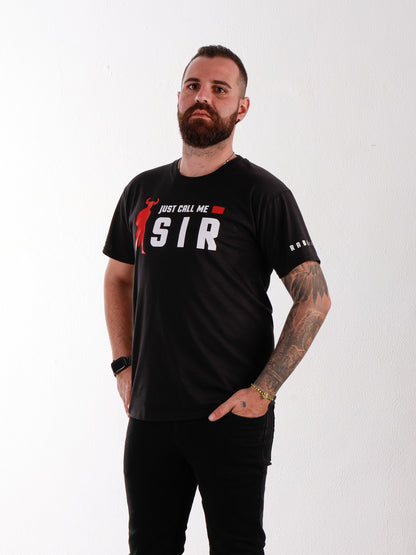 Nenn mich einfach Sir – Schwarzes T-Shirt mit geilem Minotaurus-Detail