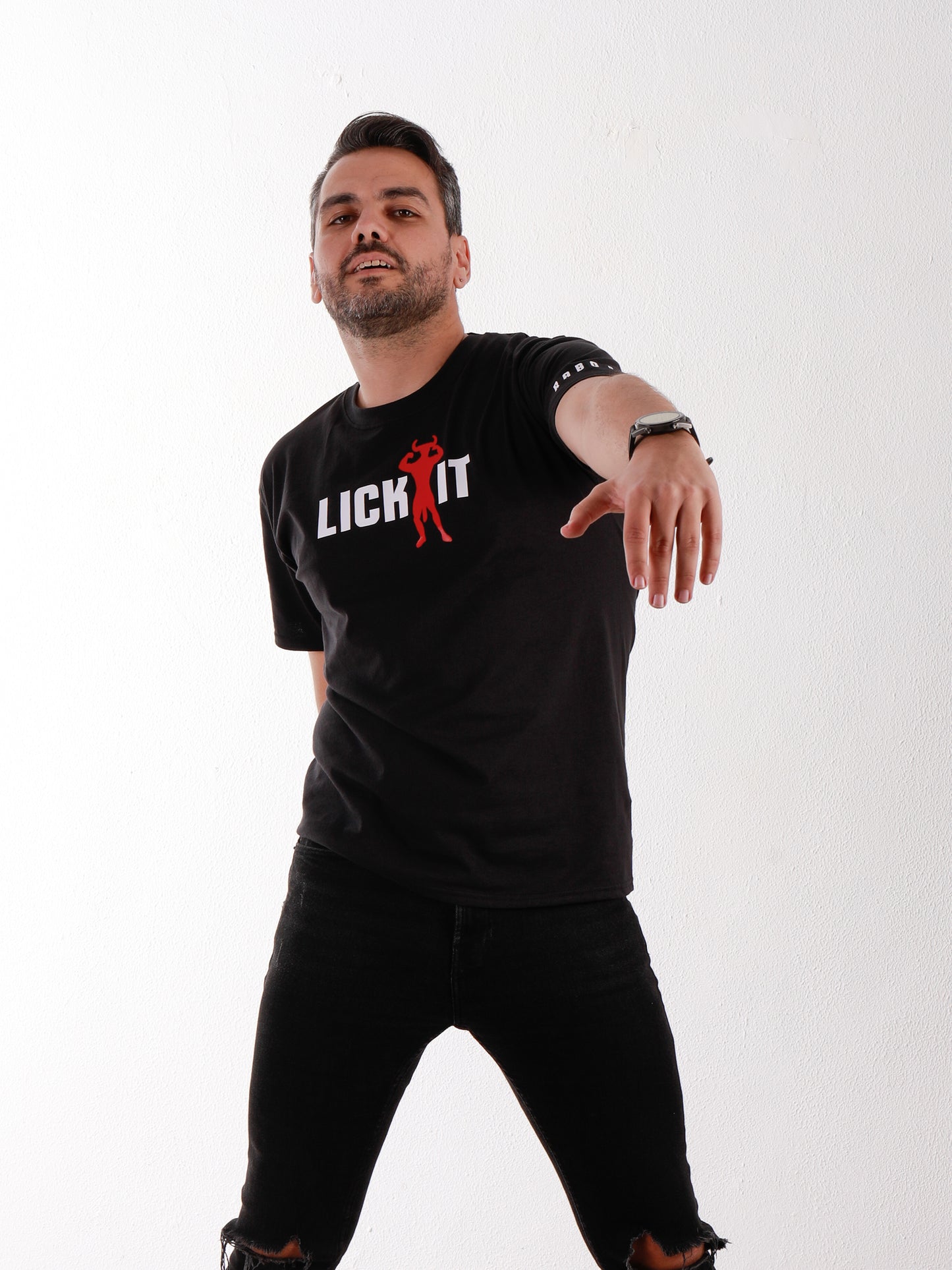 LICK IT T-Shirt with Minotaur Armpit Fetish design