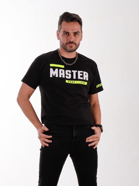 Camiseta negra MASTER con detalles BDSM Hanky ​​Code