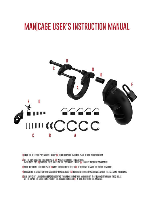 ManCage - Chastity Cage Model 20 - 3.5" / 9 cm