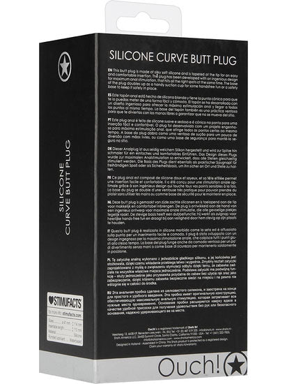 Ouch! Curve Butt Plug - Black
