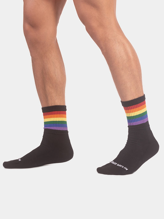Barcode Pride - HALF Socks Black