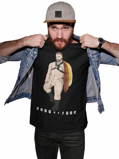 PROUD BEAR FLAG T-Shirt with Gay Bear cartoon detail
