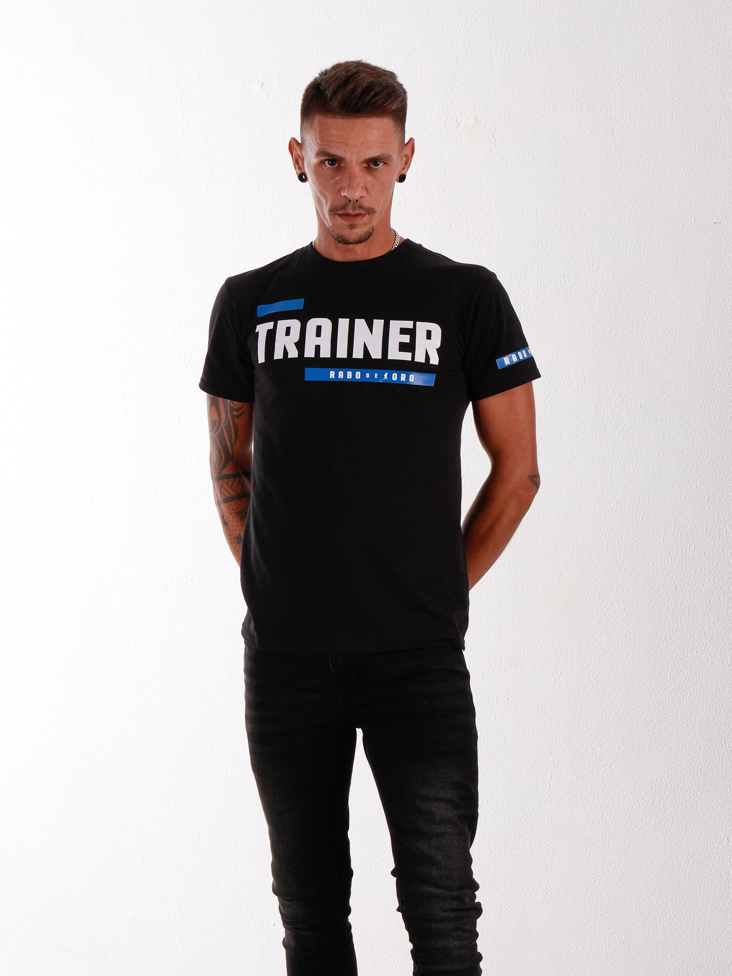 TRAINER Black T-Shirt with BDSM Hanky Code details