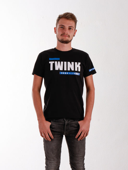 TWINK Camiseta negra con detalles BDSM Hanky ​​Code